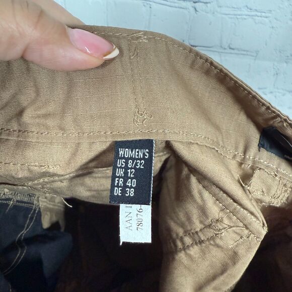 TrueSpec 24-7 Khaki Tactical Pants Women Size 8 X 32 Ripstop Cargo Pockets - Picture 3 of 15